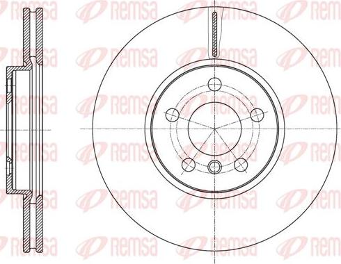 Kawe 61596 10 - Brake Disc autospares.lv