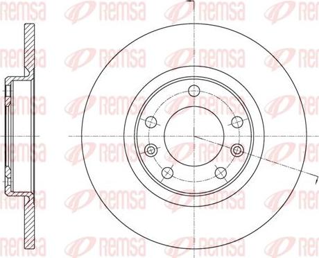 Kawe 61555 00 - Brake Disc autospares.lv