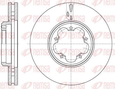 Kawe 61563 10 - Brake Disc autospares.lv