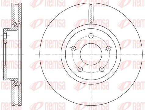 Kawe 61562 10 - Brake Disc autospares.lv