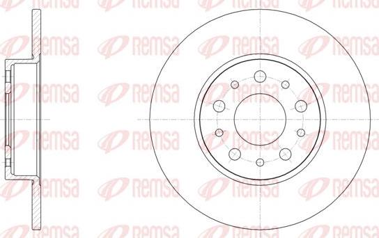 Kawe 61500 00 - Brake Disc autospares.lv