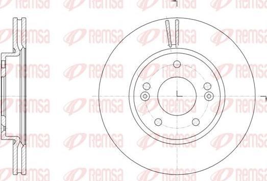 Kawe 61507 10 - Brake Disc autospares.lv