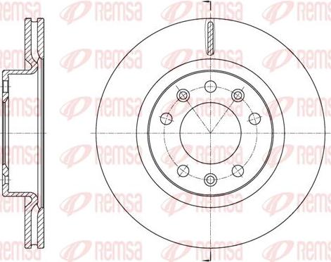 Kawe 61584 10 - Brake Disc autospares.lv