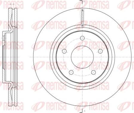 Kawe 61580 10 - Brake Disc autospares.lv