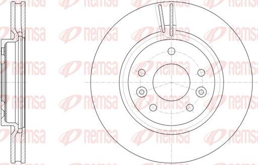 Kawe 61581 10 - Brake Disc autospares.lv