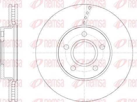 Kawe 61588 10 - Brake Disc autospares.lv