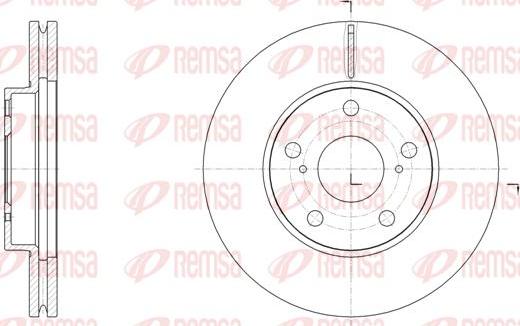 Kawe 61539 10 - Brake Disc autospares.lv