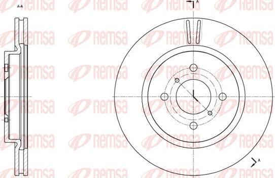 Kawe 61538 10 - Brake Disc autospares.lv