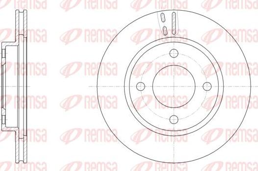 Kawe 61529 10 - Brake Disc autospares.lv