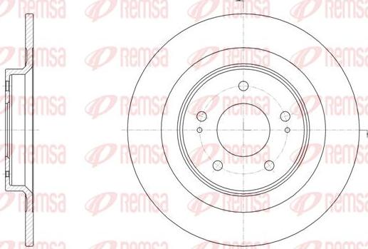 Kawe 61528 00 - Brake Disc autospares.lv