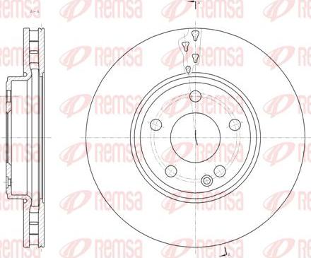 Kawe 61522 10 - Brake Disc autospares.lv