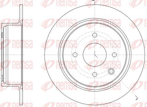 Kawe 61579 00 - Brake Disc autospares.lv