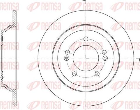 Kawe 61572 00 - Brake Disc autospares.lv