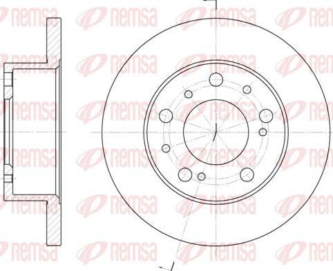 Kawe 6169 00 - Brake Disc autospares.lv