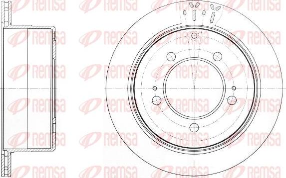 Kawe 61693 10 - Brake Disc autospares.lv