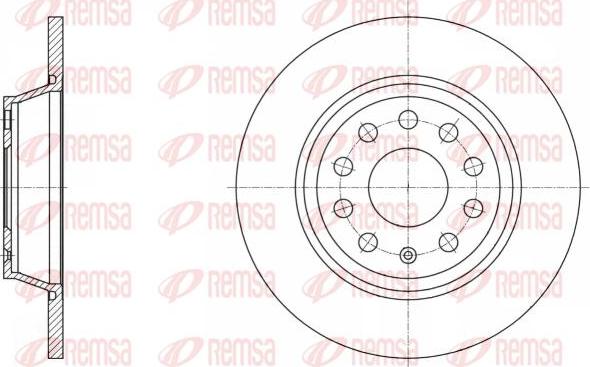 Kawe 61646 00 - Brake Disc autospares.lv