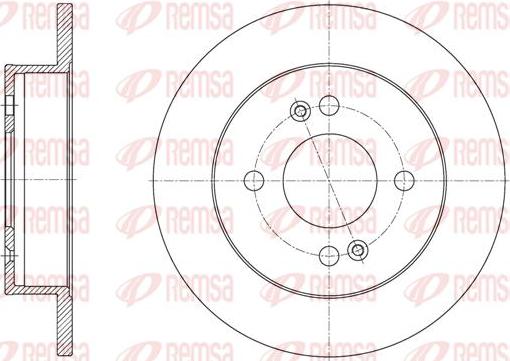 Kawe 61609 00 - Brake Disc autospares.lv