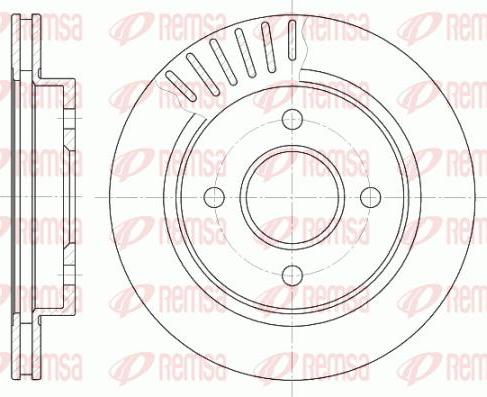 Kawe 6160 10 - Brake Disc autospares.lv