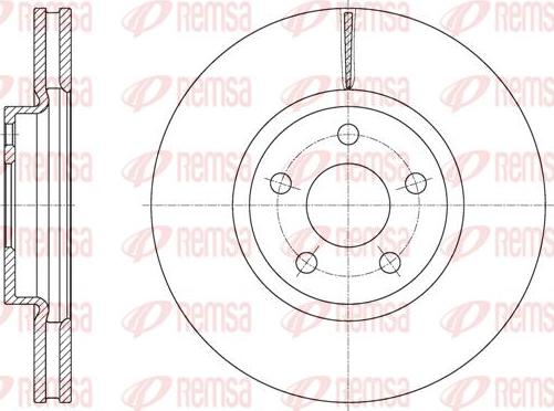 Kawe 61603 10 - Brake Disc autospares.lv