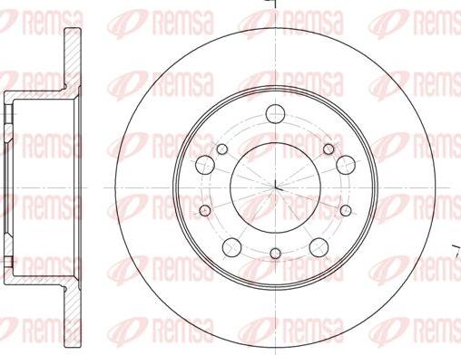 Kawe 6168 00 - Brake Disc autospares.lv