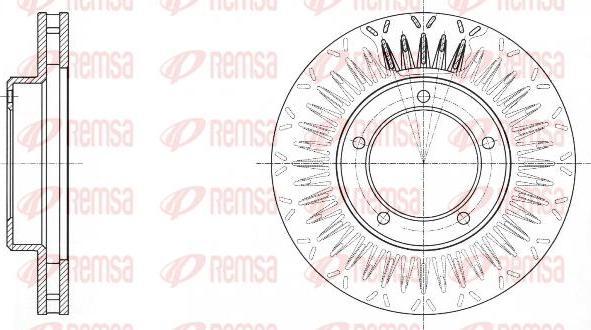 Kawe 61687 10 - Brake Disc autospares.lv