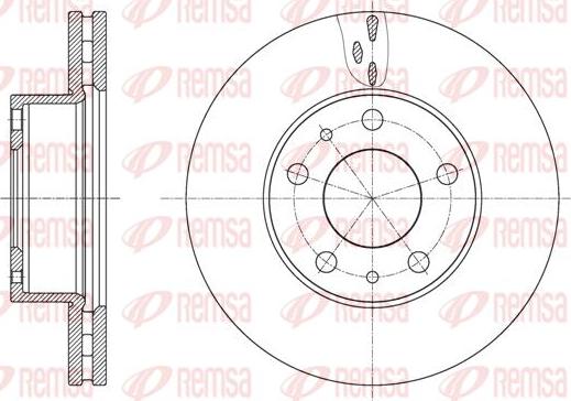 Kawe 61637 10 - Brake Disc autospares.lv