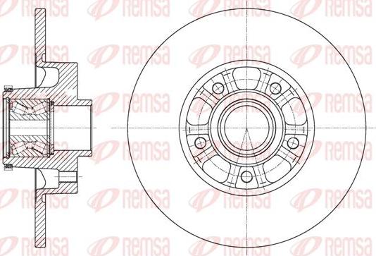 Kawe 61626 20 - Brake Disc autospares.lv