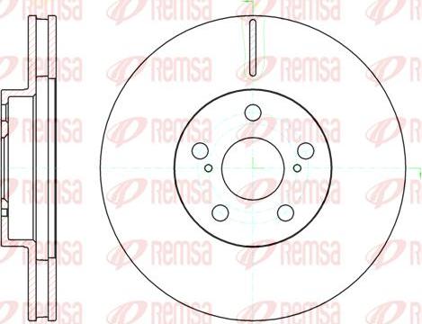 Kawe 61093 10 - Brake Disc autospares.lv