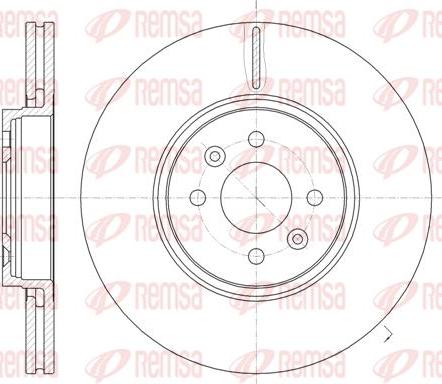 Kawe 61049 10 - Brake Disc autospares.lv