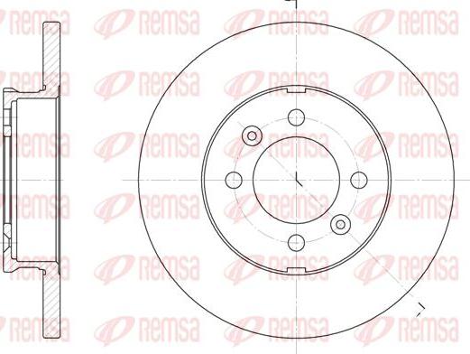 Kawe 6104 00 - Brake Disc autospares.lv