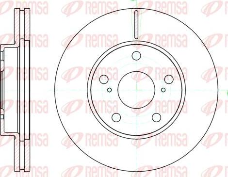 Kawe 61043 10 - Brake Disc autospares.lv