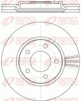 Kawe 61047 10 - Brake Disc autospares.lv