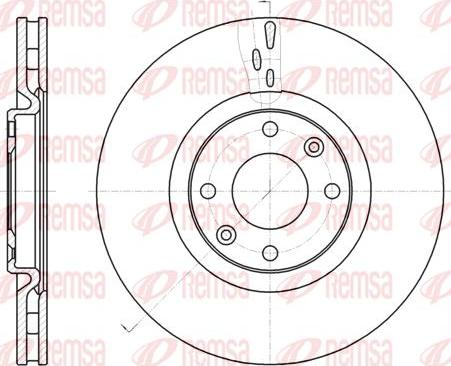 Kawe 61059 10 - Brake Disc autospares.lv