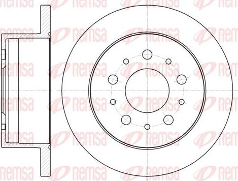 Kawe 61055 00 - Brake Disc autospares.lv