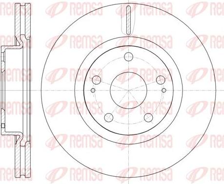 Kawe 61050 10 - Brake Disc autospares.lv