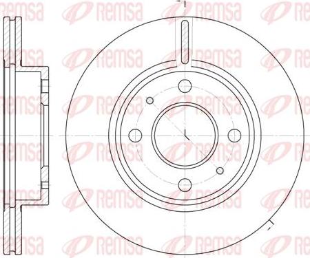 Kawe 6105 10 - Brake Disc autospares.lv