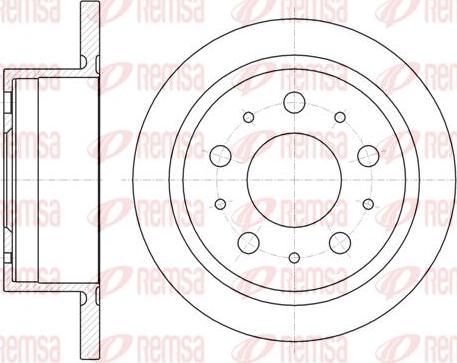 Kawe 61057 00 - Brake Disc autospares.lv