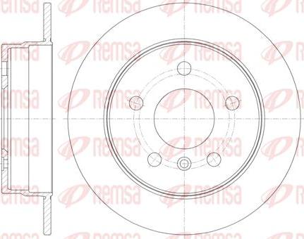 Kawe 61065 00 - Brake Disc autospares.lv