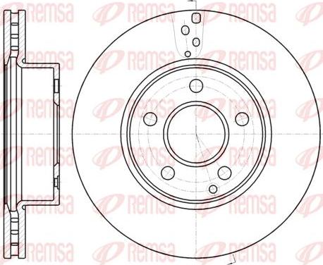 Kawe 61066 10 - Brake Disc autospares.lv