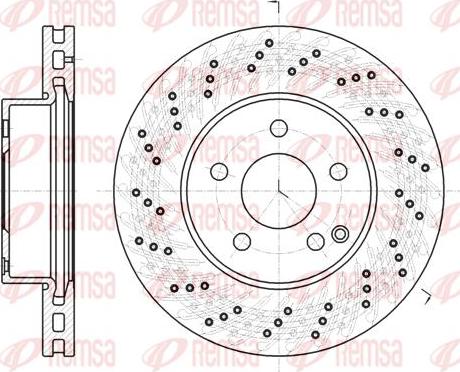 Kawe 61068 10 - Brake Disc autospares.lv