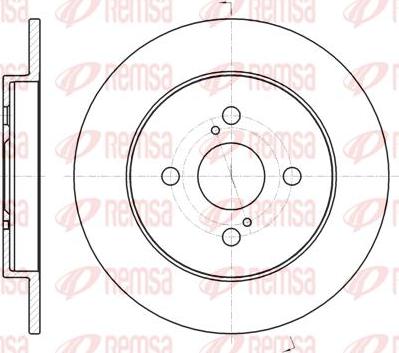 Kawe 61004 00 - Brake Disc autospares.lv