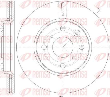 Kawe 61003 10 - Brake Disc autospares.lv