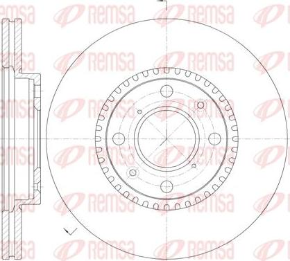 Kawe 61002 10 - Brake Disc autospares.lv