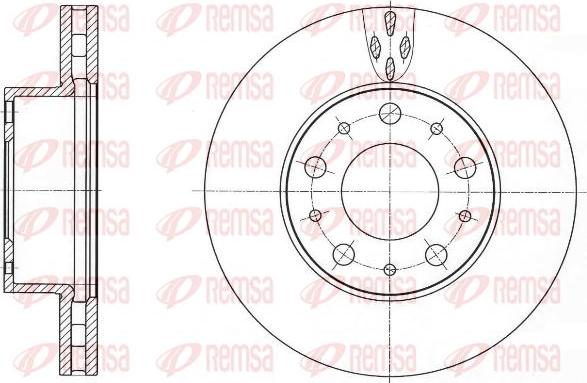 Kawe 61015 10 - Brake Disc autospares.lv