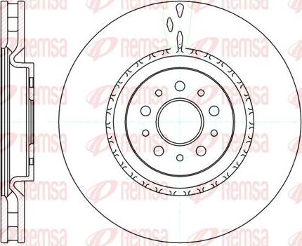 Kawe 61010 10 - Brake Disc autospares.lv