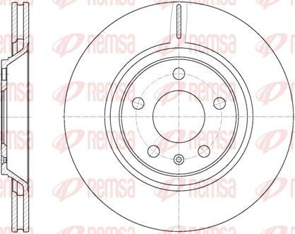 Kawe 61012 10 - Brake Disc autospares.lv