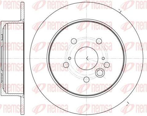 Kawe 61089 00 - Brake Disc autospares.lv