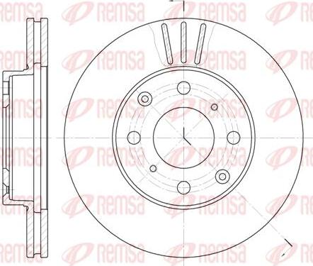 Kawe 6108 10 - Brake Disc autospares.lv