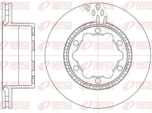 Kawe 61036 10 - Brake Disc autospares.lv