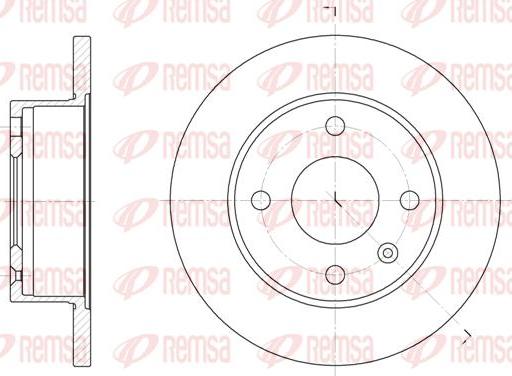 Kawe 6103 00 - Brake Disc autospares.lv